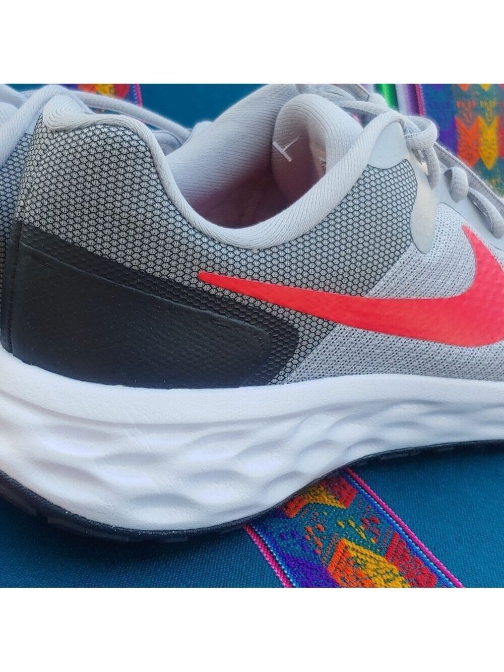 Nike Women's Revolution 6 Gray and Red Athletic Running Shoes size 10.5 NWT - Picture 13 of 17